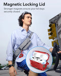 ESR AirPods Pro 3 Rugged Charging Case Red Magnetic Locking Lid