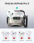 AirPods Pro 3 Dual Style Security Lock Bundle - Titanium & Black ESR ESR