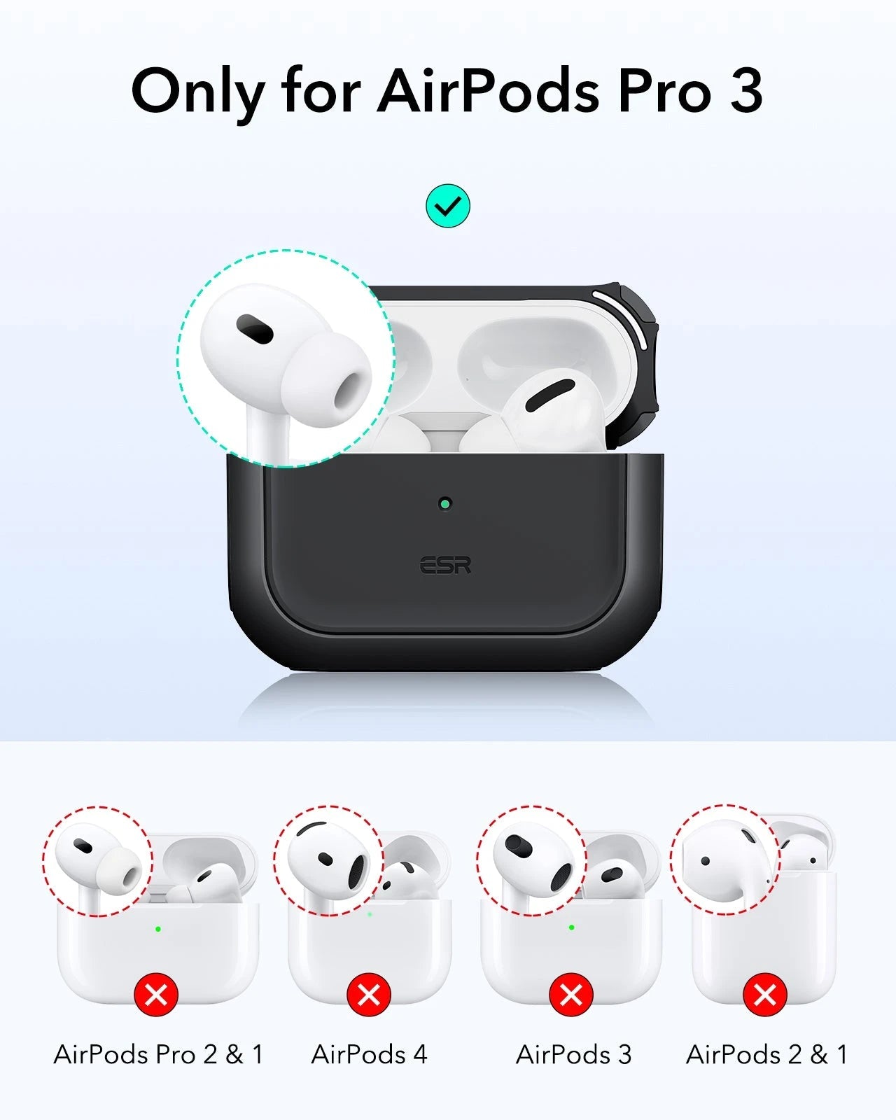 AirPods Pro 3 Oribt Hybird Magnetic Case - Black ESR ESR