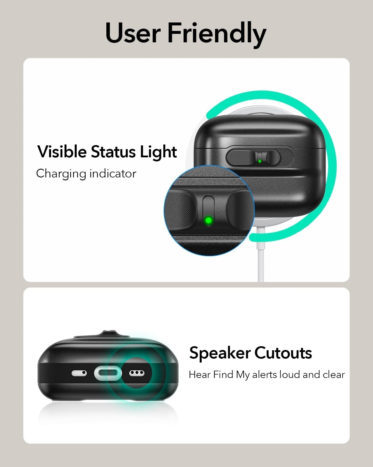 AirPods Pro 3 Pulse FlickLock Charging Case Cover Black user friendly