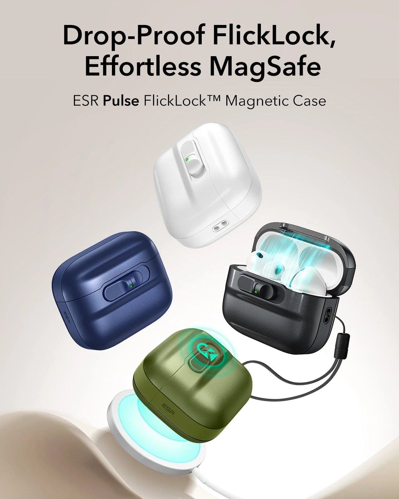AirPods Pro 3 Pulse FlickLock Magnetic Case - Green ESR ESR