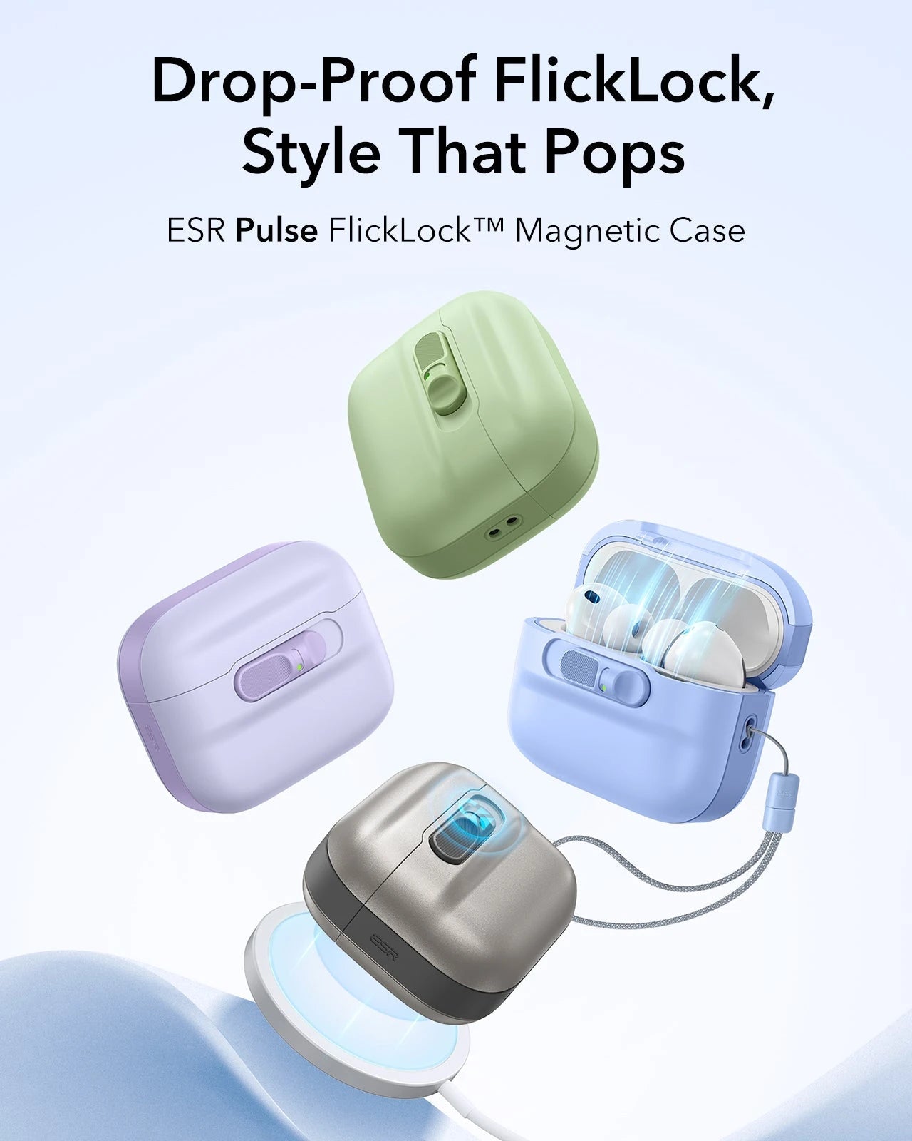 AirPods Pro 3 Pulse FlickLock Magnetic Case - Light Blue ESR ESR