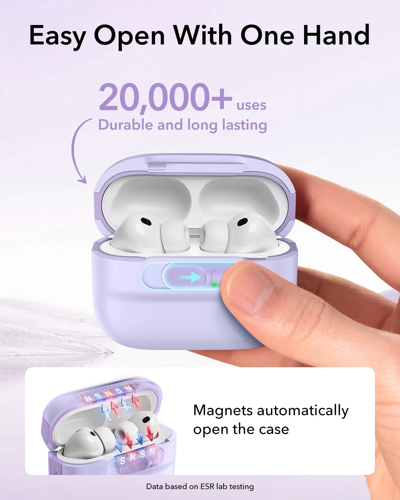 AirPods Pro 3 Pulse FlickLock Magnetic Case - Purple ESR ESR