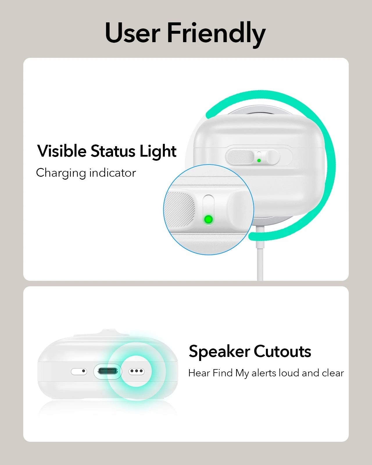 AirPods Pro 3 Pulse FlickLock Charging Case Cover White user friendly