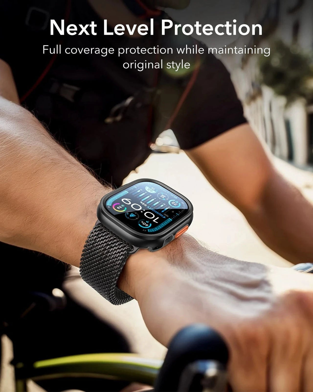 Apple Watch Ultra 3 Case and Screen Protector Black