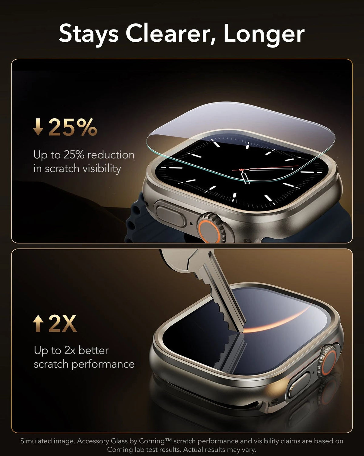 Apple Watch Ultra 3 Armorite® Pro Protection Set - Titanium ESR ESR