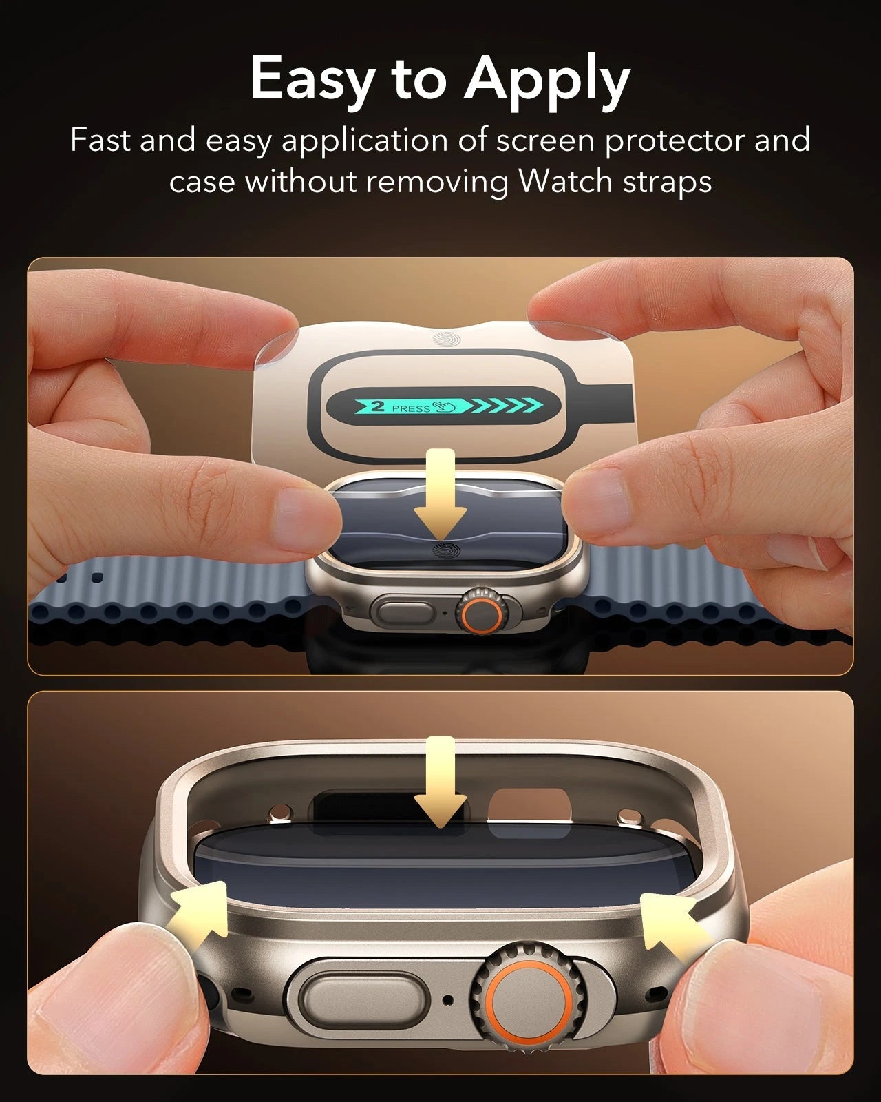 Apple Watch Ultra 3 Armorite® Pro Protection Set - Titanium ESR ESR