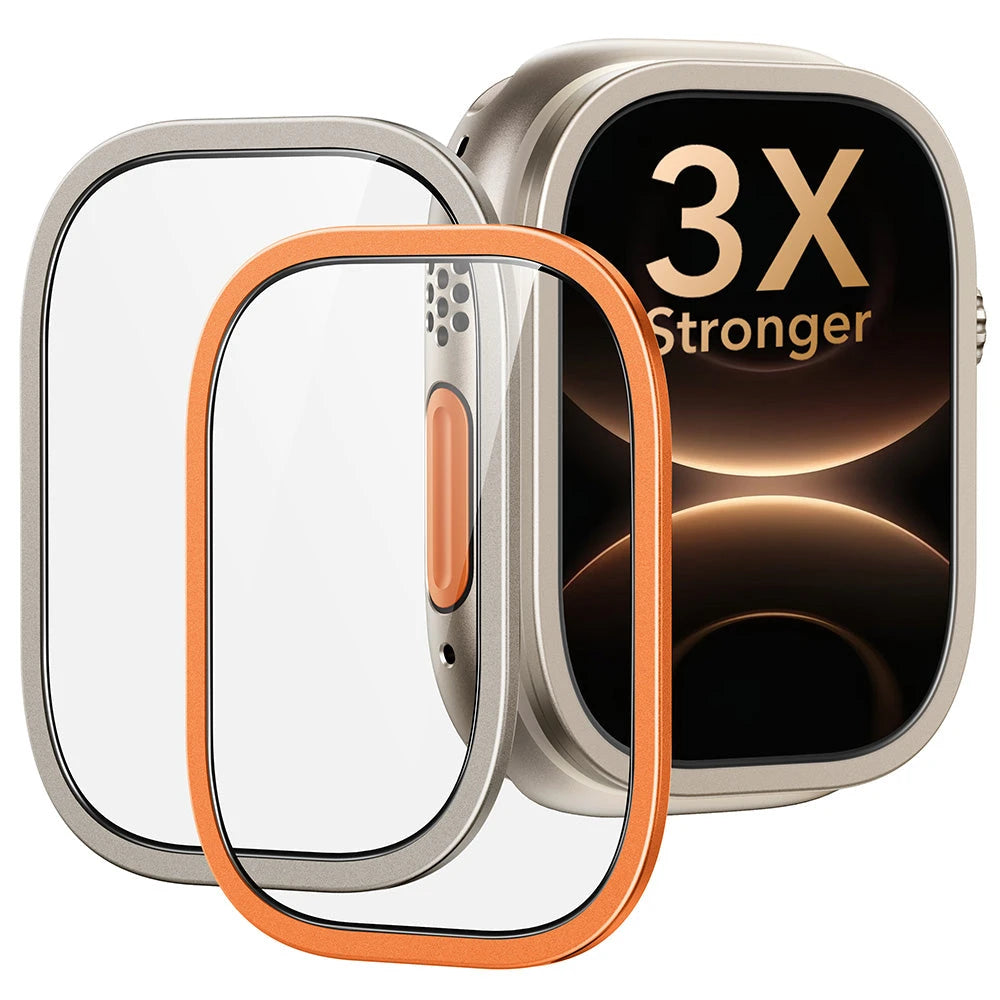 Apple Watch Ultra 3 Armorite® Pro Screen Protector (Bezel) - Titanium / Orange ESR ESR