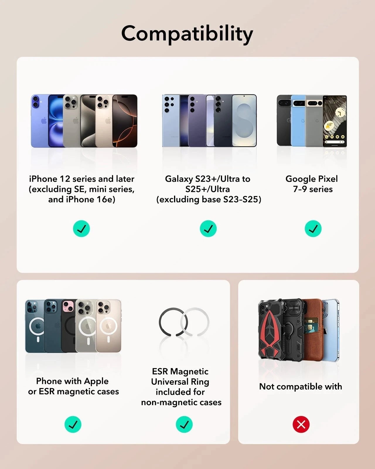 Aura Clutch Magnetic Wallet - Pink ESR ESR