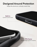 ESR Black Leather iPhone 17 Pro Max Magsafe Case with Stand Designed Around Protection
