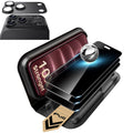Black iPhone 18 Pro Max Corning Glass Privacy Screen Protector with Full Coverage Camera Lens Protector