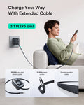 Charge Your Way  With Extended Cable