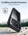 ESR Clear Black iPhone 18 Pro Max Magsafe Slim Phone Case with Stand 4x Military-Grade Protection