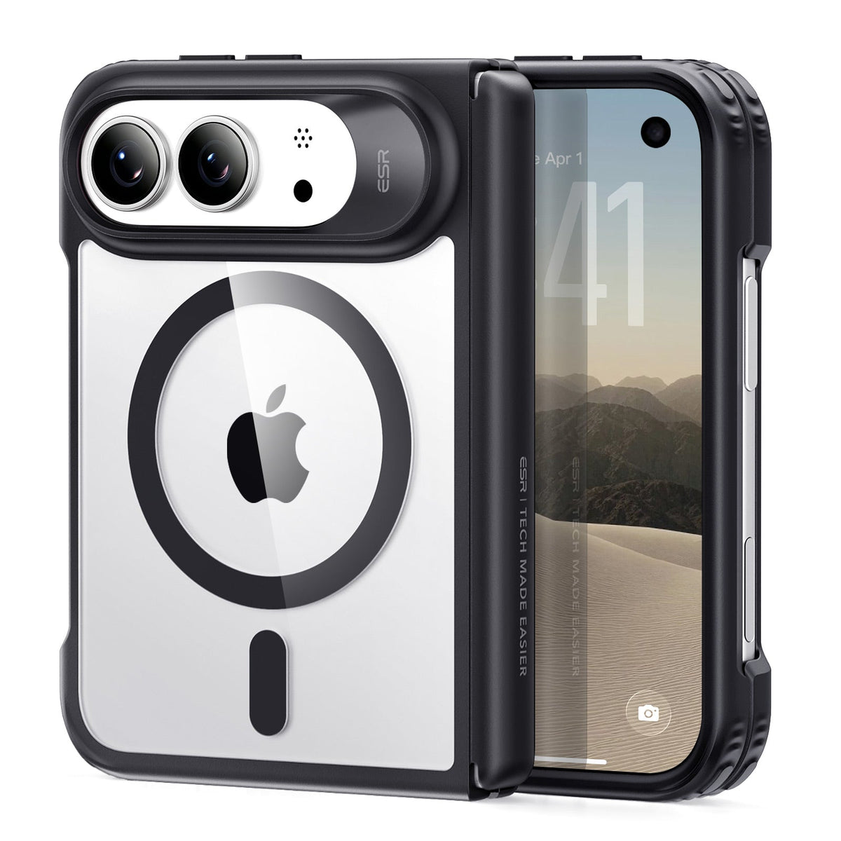 Clear Black iPhone Duo Magsafe Slim Phone Case