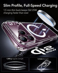 ESR Clear Shimmer iPhone 18 Pro Magsafe Slim Phone Case Slim Profile, Full-Speed Charging