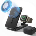 CryoBoost Foldable 3-in-1 Magnetic Travel Charger Station  (25W) – US Plug-Black ESR