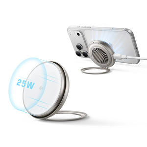 Mini chargeur magnétique Cyclone 25 W avec CryoBoost - Argent - 1 Set