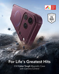 ESR Deep Burgundy iPhone 18 Pro Case Tough Phone Case with Magsafe For Life's Greatest Hits