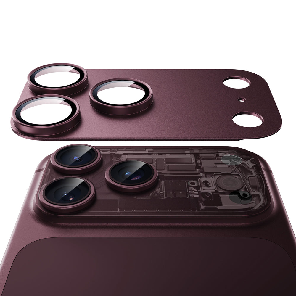 ESR Deep Burgundy iPhone 18 Pro Max Corning Glass Camera Lens Protector Full Camera Coverage.  Total Peace of Mind.