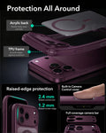 ESR Frosted Deep Burgundy iPhone 18 Pro Max Magsafe Slim Phone Case Protection All Around