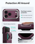 ESR Deep Burgundy iPhone 18 Pro Tough Phone Case Magsafe with Stand Protection All Around
