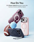 ESR Frosted Bubblegum Pink iPhone 18 Pro Max Magsafe Slim Phone Case with Stand Hue Do You