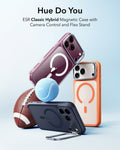 ESR Frosted Orange iPhone 18 Pro Magsafe Slim Phone Case with Stand Hue Do You