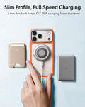 ESR Frosted Orange iPhone 18 Pro Magsafe Slim Phone Case with Stand Slim Profile, Full-Speed Charging