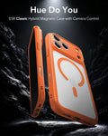 ESR Frosted Orange iPhone 18 Pro Max Magsafe Slim Phone Case Hue Do You