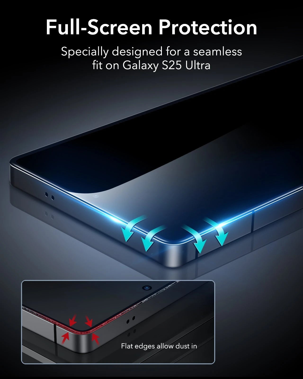Galaxy S25 Ultra Armorite Screen Protector (UltraFit) - 3 Pack