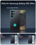 Galaxy S25 Ultra HaloLock Classic Hybrid Case - Frosted Black