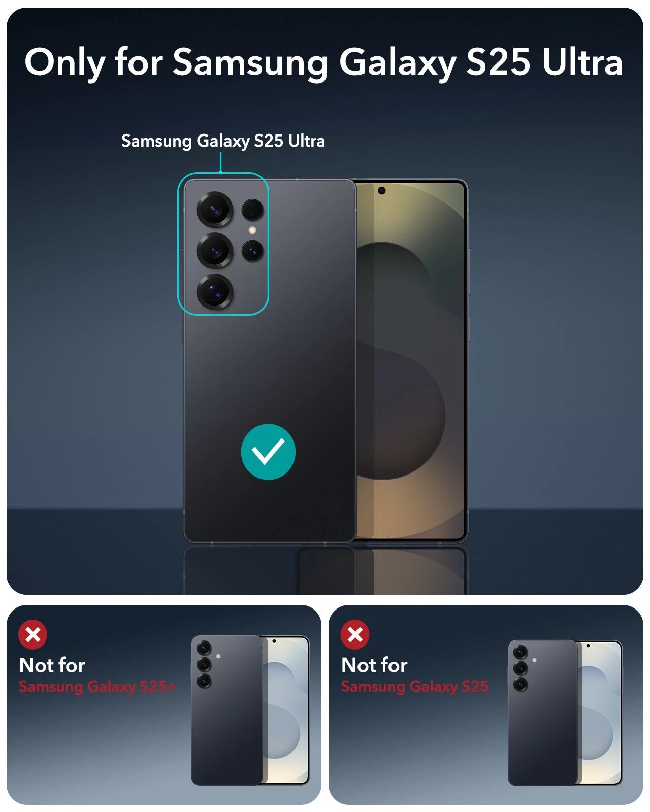 Galaxy S25 Ultra HaloLock Classic Hybrid Case - Frosted Black