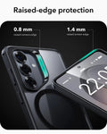 Samsung Galaxy S26 Classic Hybrid Magsafe Case Clear Black raised edge protection