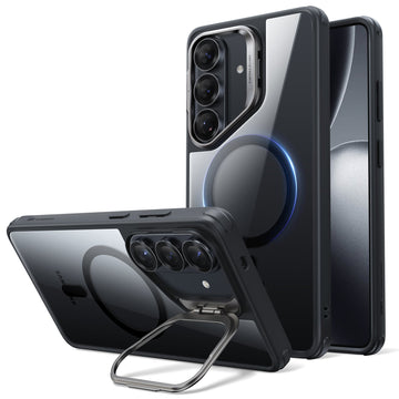 Samsung Galaxy S26 Ultra Classic Hybrid Magsafe Case with Stand Clear Black 