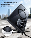 Samsung Galaxy S26 Plus Classic Hybrid Magsafe Case Clear Black 3X military grade protection