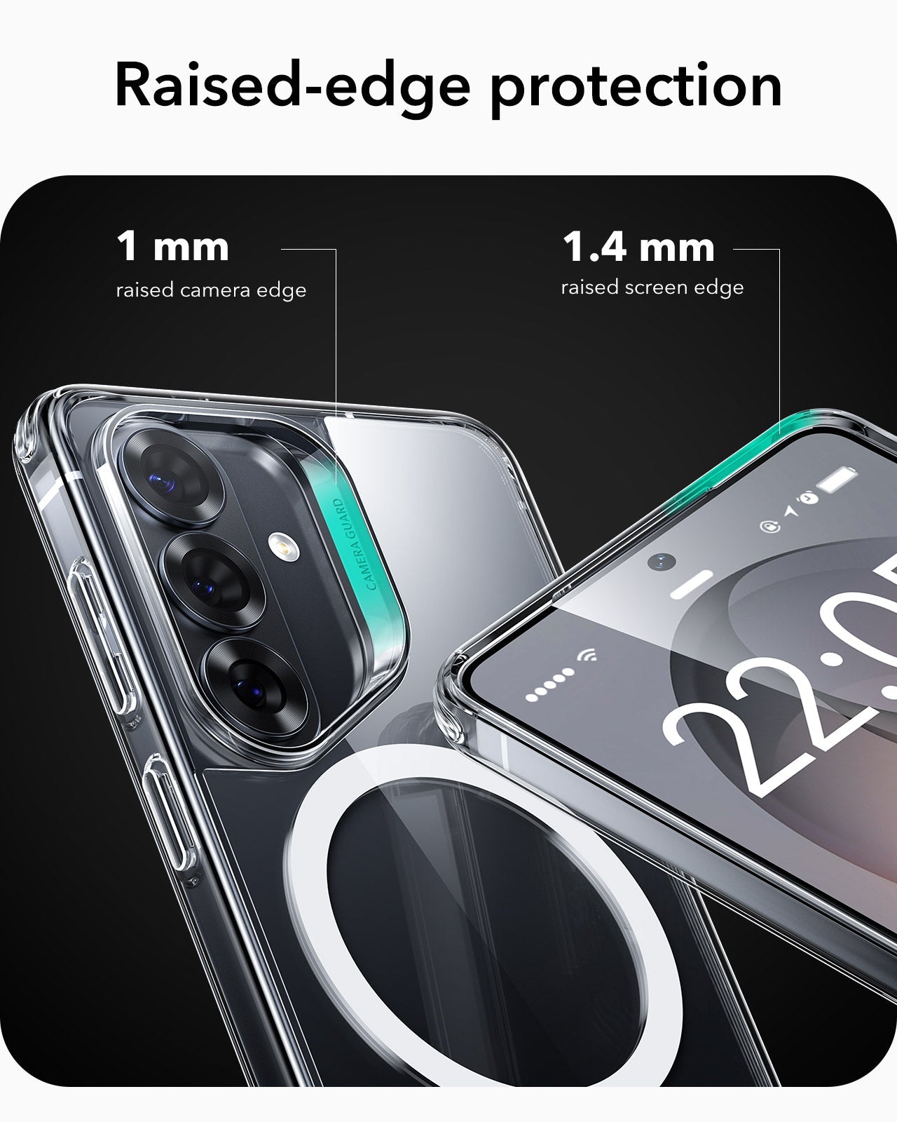 Samsung Galaxy S26 Plus Classic Hybrid Magsafe Case Clear  raised edge protection