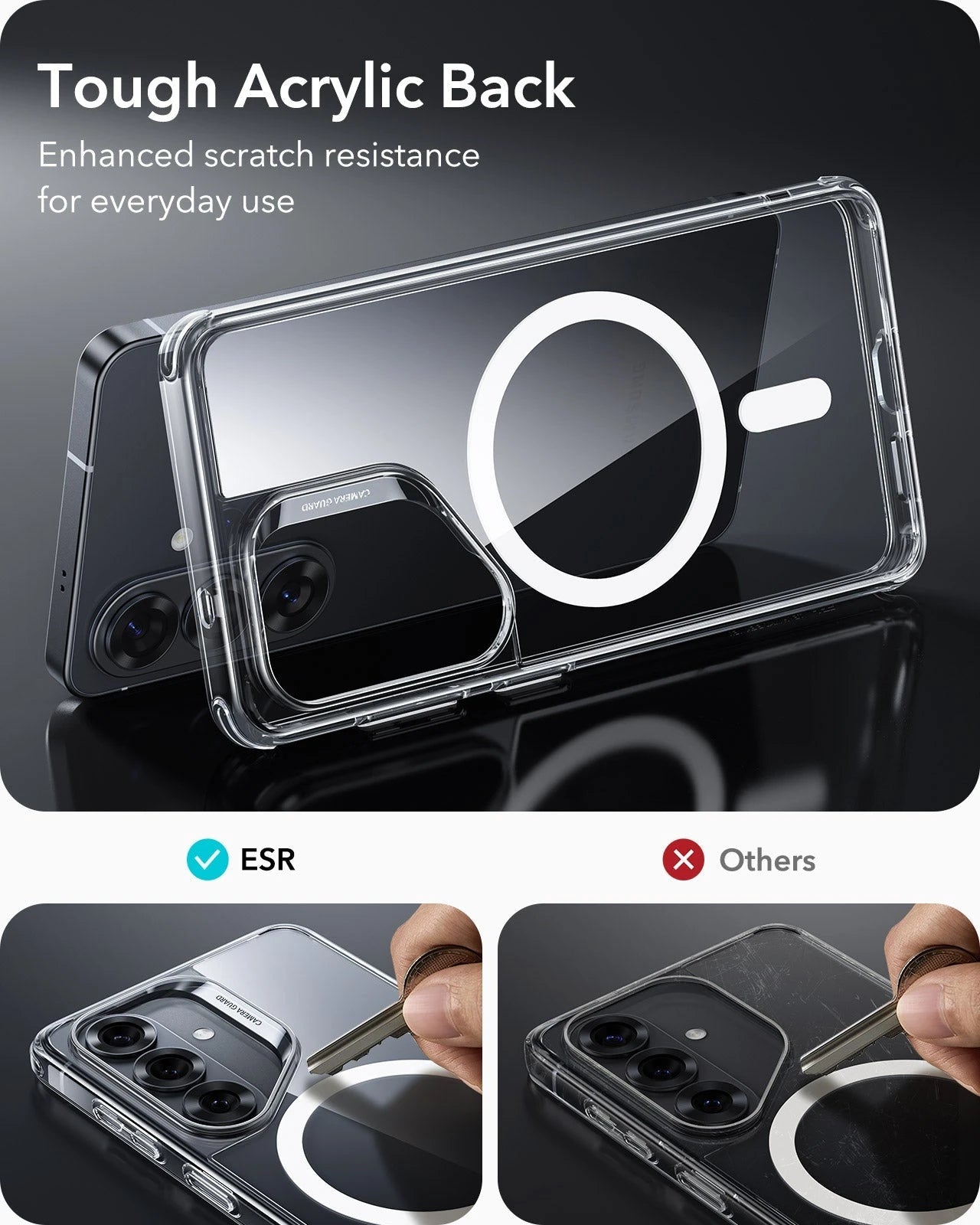 Samsung Galaxy S26 Plus Classic Hybrid Magsafe Case Clear tough acrylic back