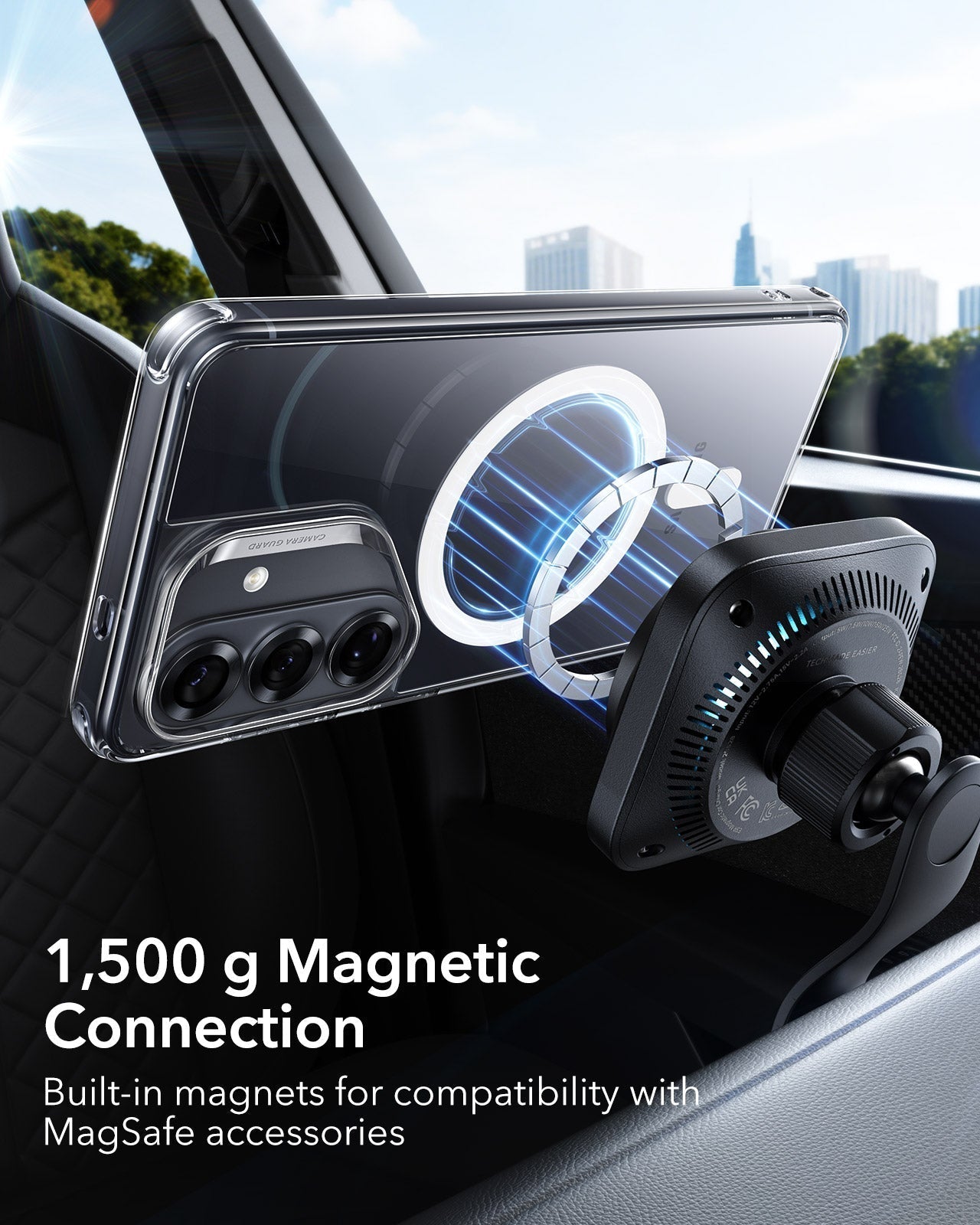 Samsung Galaxy S26 Plus Classic Hybrid Magsafe Case Clear 1500g magnetic connection