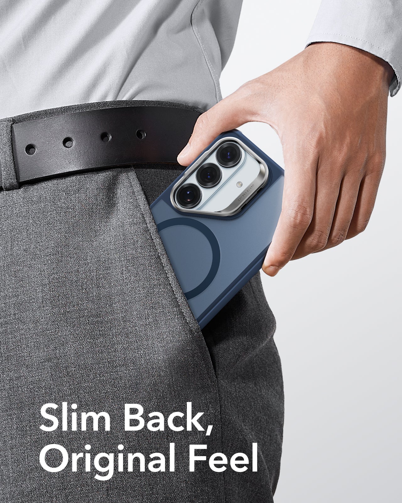 ESR Samsung Galaxy S26 Plus Classic Hybrid Magsafe Case with Stand Frosted Blue Slim Back Original Feel