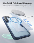 ESR Samsung Galaxy S26 Plus Classic Hybrid Magsafe Case with Stand Frosted Blue Slim Profile Full Speed Charging