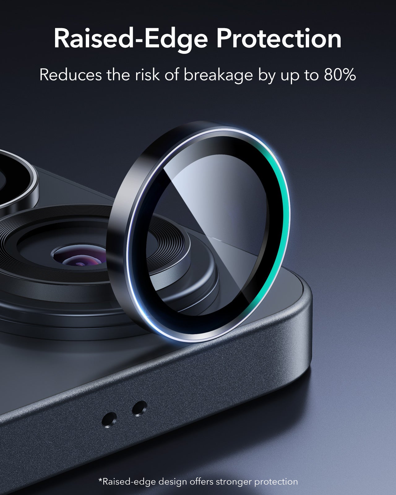 ESR Galaxy S26 Ultra Camera Lens Protector Black Raised Edge Protection