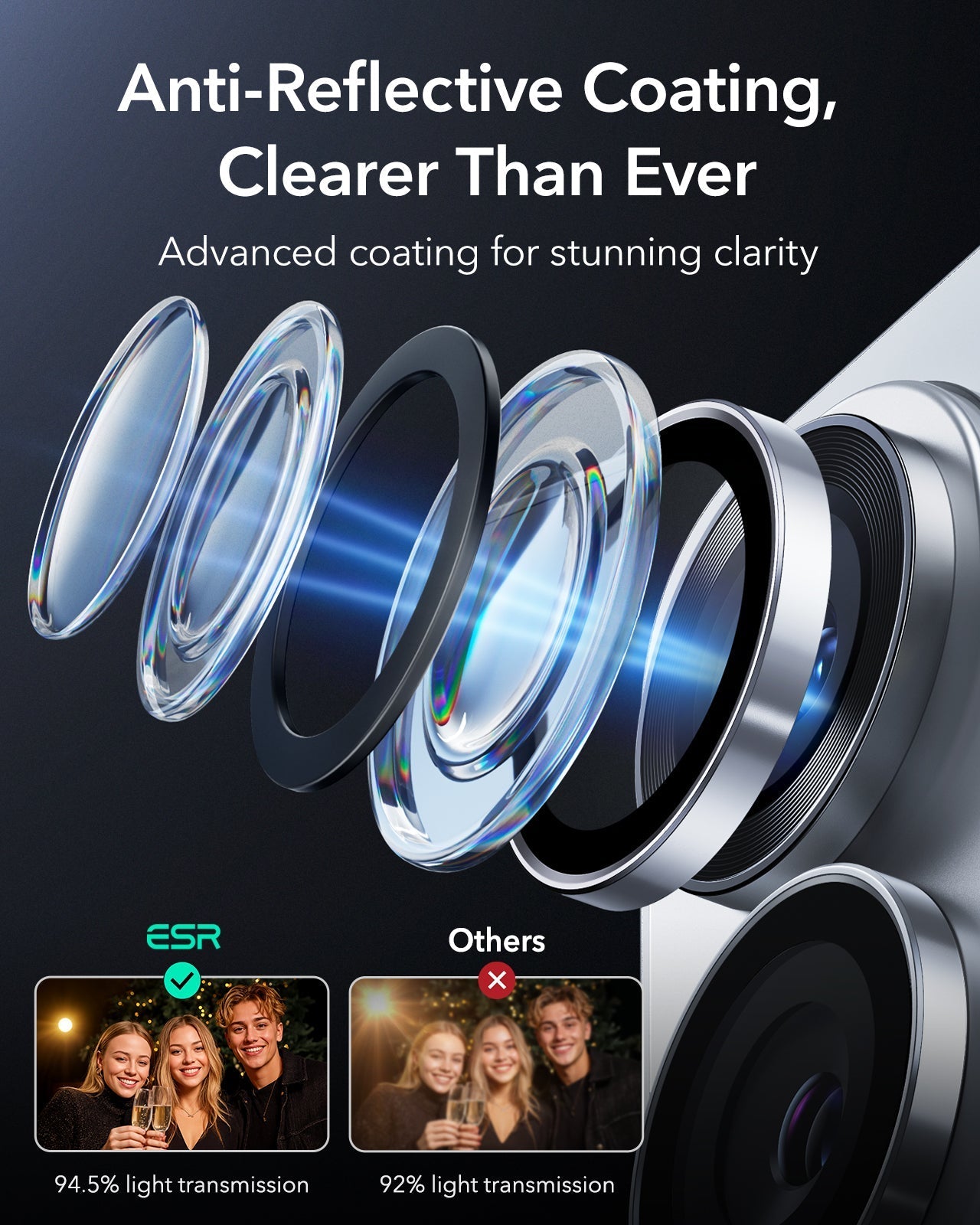 Galaxy S26 Ultra Camera Lens Protector Silver Anti-Reflective Coating, Clearer Than  Ever