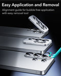 Galaxy S26 Ultra Camera Lens Protector Silver Easy Application and Removal