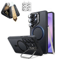 Galaxy S26 Ultra Classic Hybrid Magsafe Case with Stand and Corning Glass Screen Protector Set Frosted Black