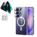Galaxy S26 Ultra Classic Hybrid Magsafe Case and Armorite Privacy Screen Protector Bundle Clear