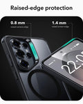 Samsung Galaxy S26 Ultra Classic Hybrid Magsafe Case Clear Black Raised Edge Protection