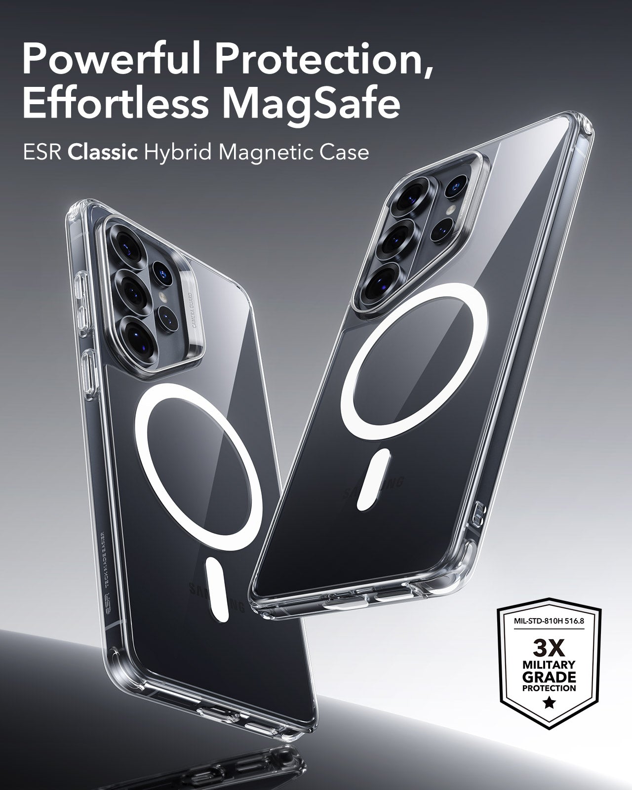 Samsung Galaxy S26 Ultra Classic Hybrid Magsafe Case Clear Powerful Protection Effortless Magsafe