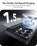 Samsung Galaxy S26 Ultra Classic Hybrid Magsafe Case Clear Frosted Black Slim Profile Full Speed Charging