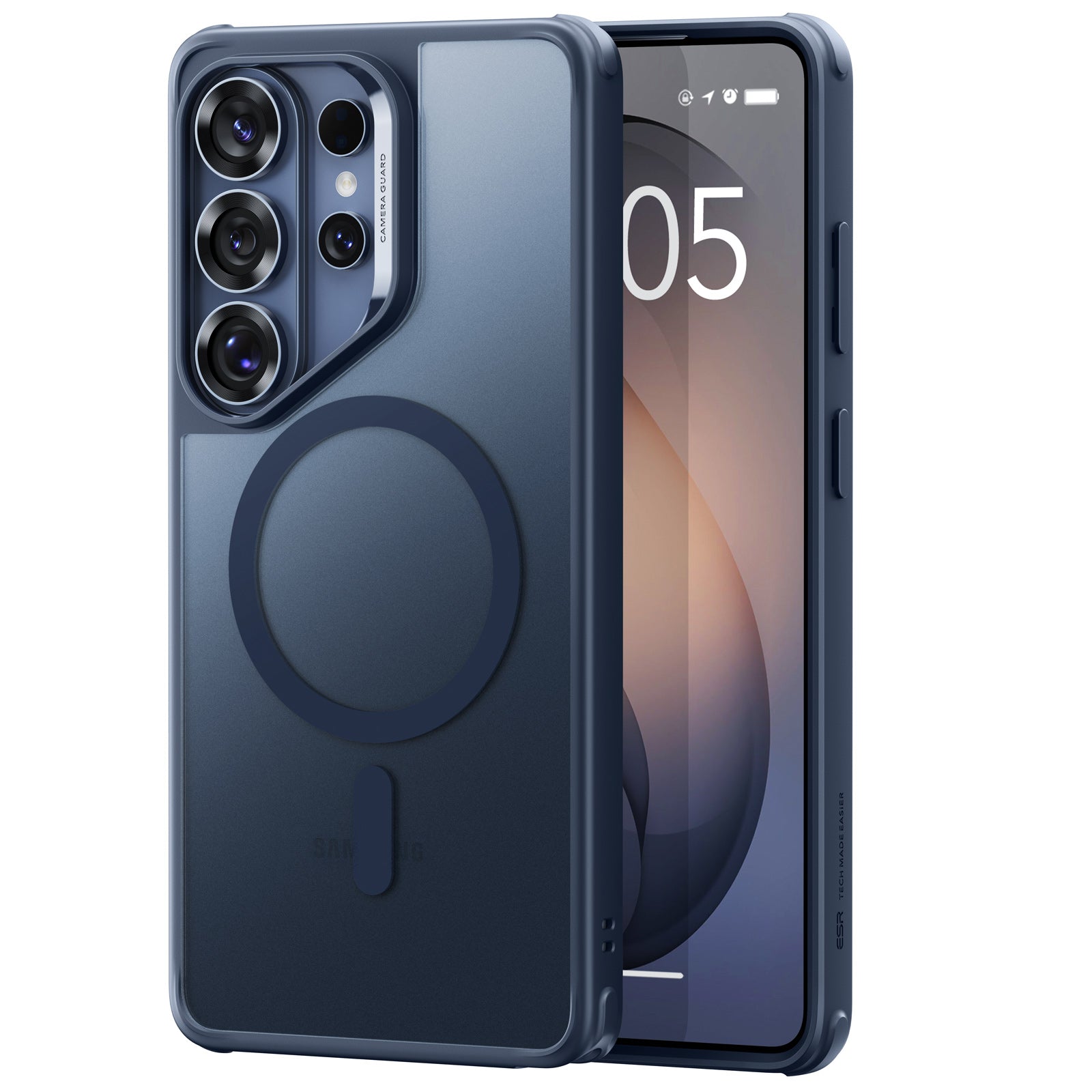 Samsung Galaxy S26 Ultra Classic Hybrid Magsafe Case Clear Frosted Blue