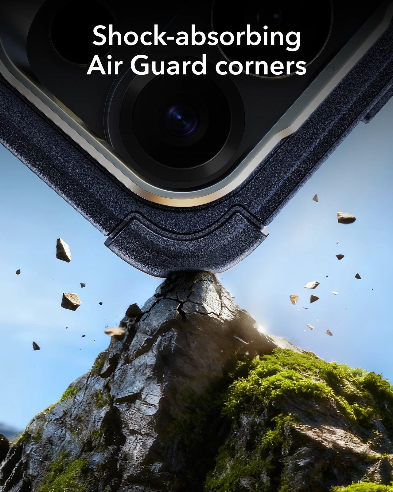 ESR Samsung Galaxy S26 Ultra Cyber Tough Magsafe Case with Stand Navy Blue Shock-absorbing Air Guard corners